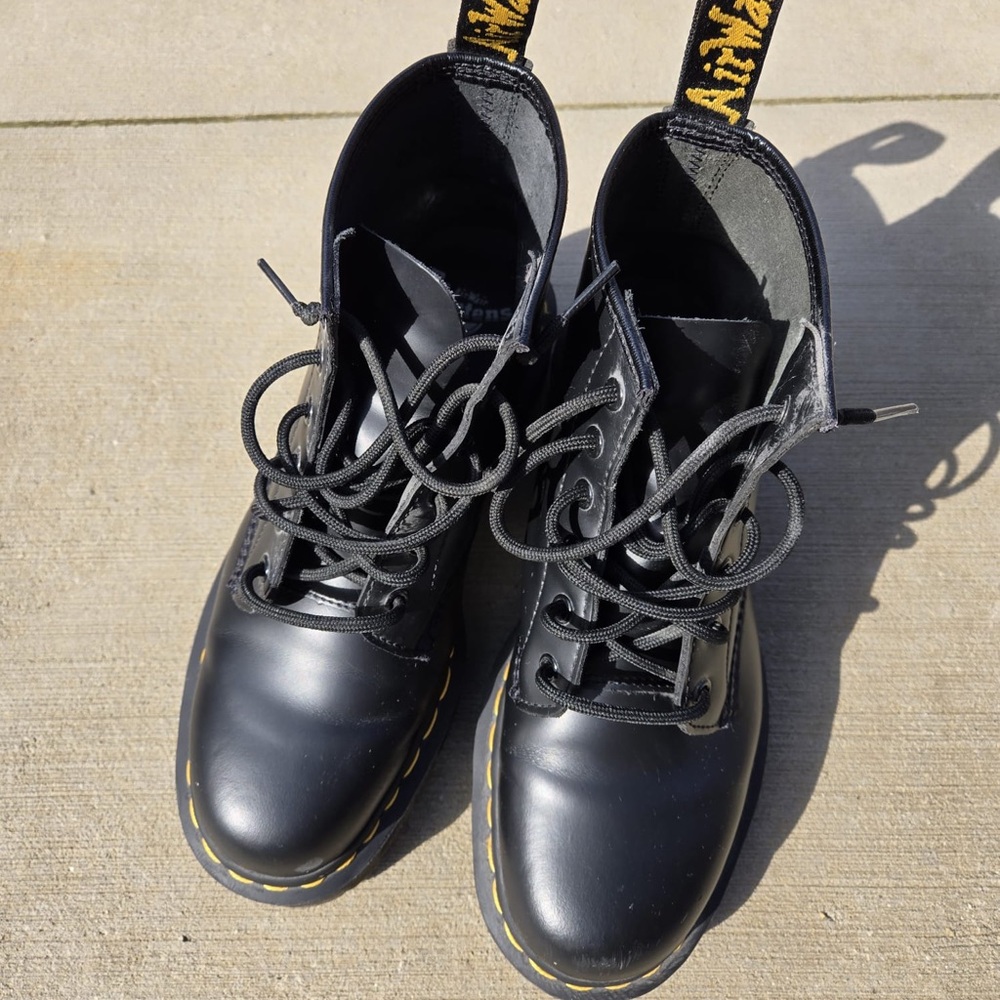Dr. Martens 1460 Black Leather Lace-Up Boots